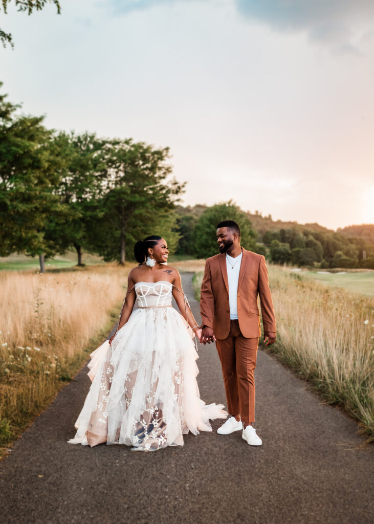 Featured in MunaLuchi Bride magazine, Issue 28, this romantic sunset castle engagement session was perfectly captured by Megan McGreevy.