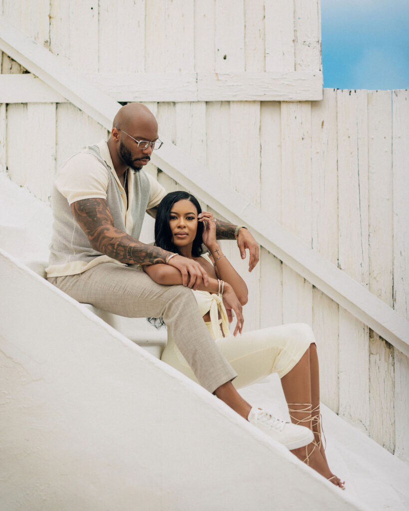 Captured by MunaCoterie excellence, REEM Photography, this couple's sexy engagement session in Miami, FL, is sultry, sensual, and extra elevated.