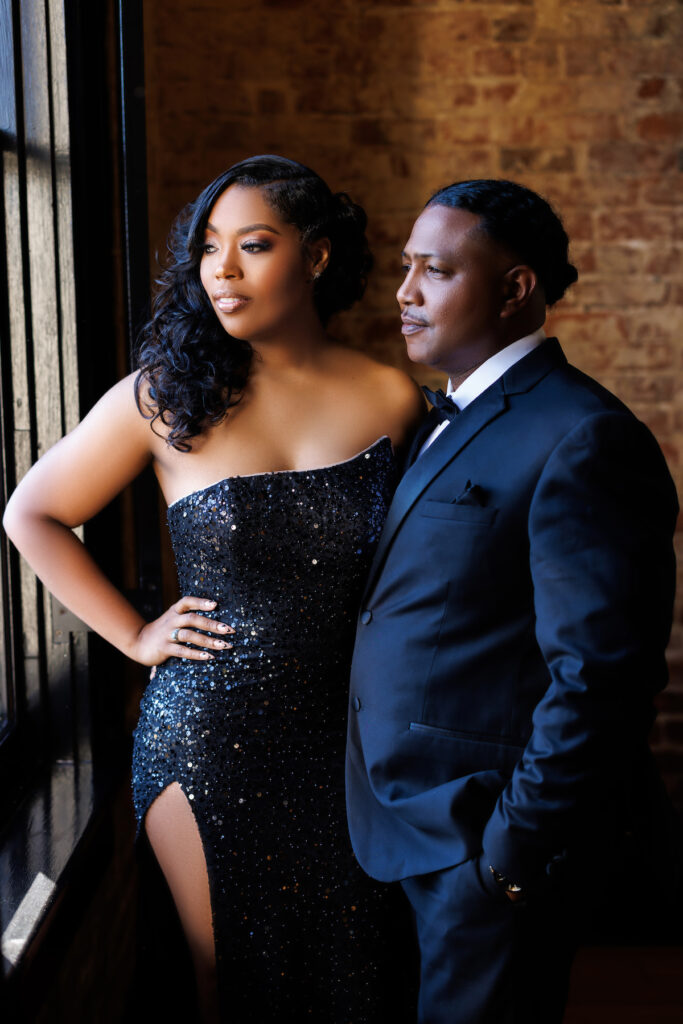 Precious and Shermond celebrated their engagement with a classy engagement session at The Fire House Loft in New Orleans!