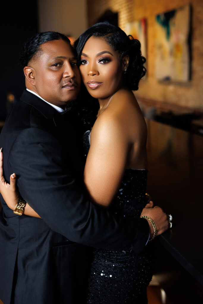 Precious and Shermond celebrated their engagement with a classy engagement session at The Fire House Loft in New Orleans!