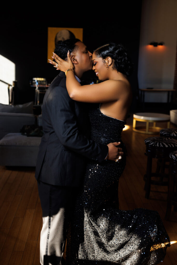 Precious and Shermond celebrated their engagement with a classy engagement session at The Fire House Loft in New Orleans!