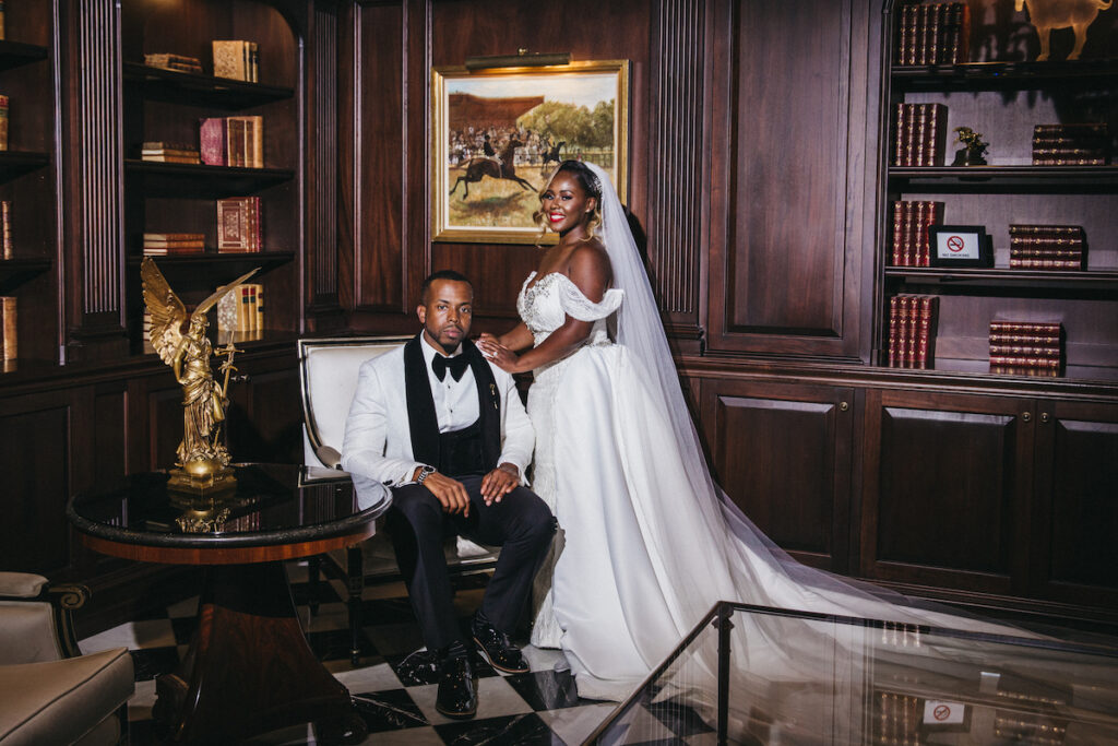 Abigail and Ramon's regal fairytale wedding featured all-white florals, refined decor, and an exquisite venue! 