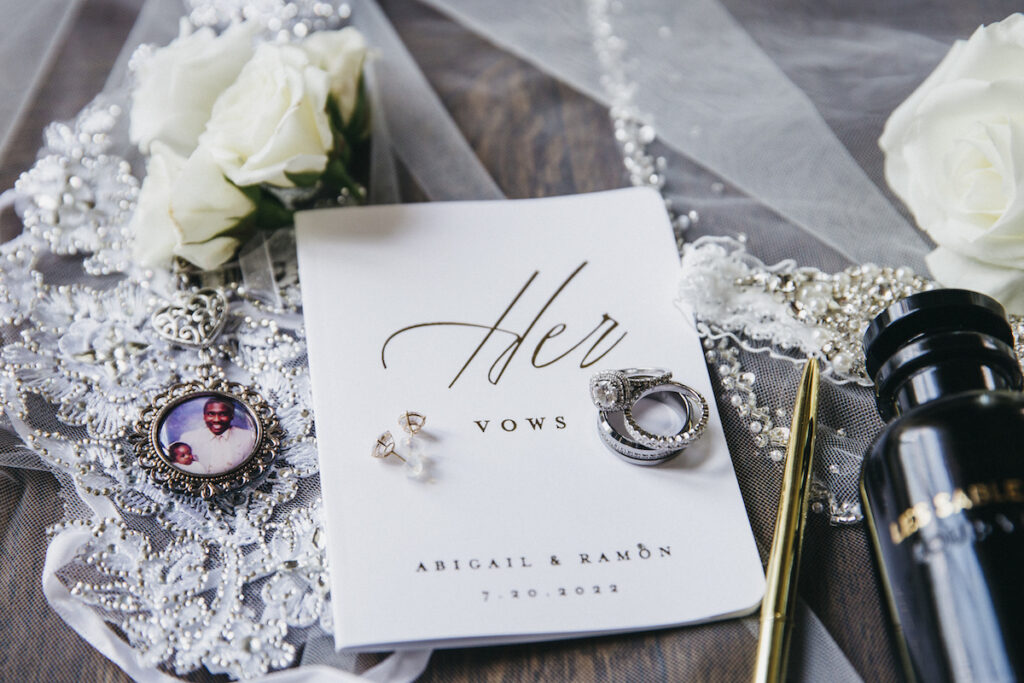Abigail and Ramon's regal fairytale wedding featured all-white florals, refined decor, and an exquisite venue!
