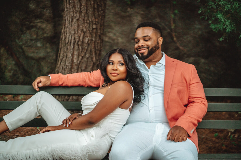 Engagement session stroll at Fort Tryon Park & the Cloisters is a play on the groom's last name, Lord, with castle vibes fit for nobility!