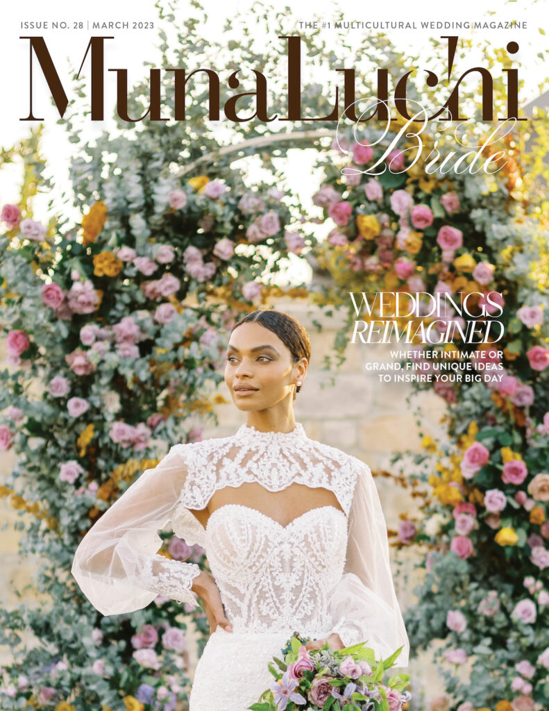 MunaLuchi Bride Magazine Issue 28 is officially LIVE! With endless wedding inspiration, exclusive interviews, travel tips, and real love stories, it is a must-read. 