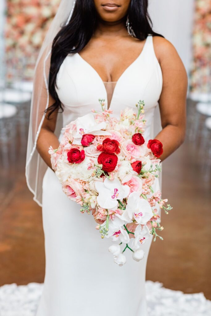 While Orlando and Canetra's wedding at The Foundry at Puritan Mill is "simply elegant," there was nothing simple about their stunning nuptials!