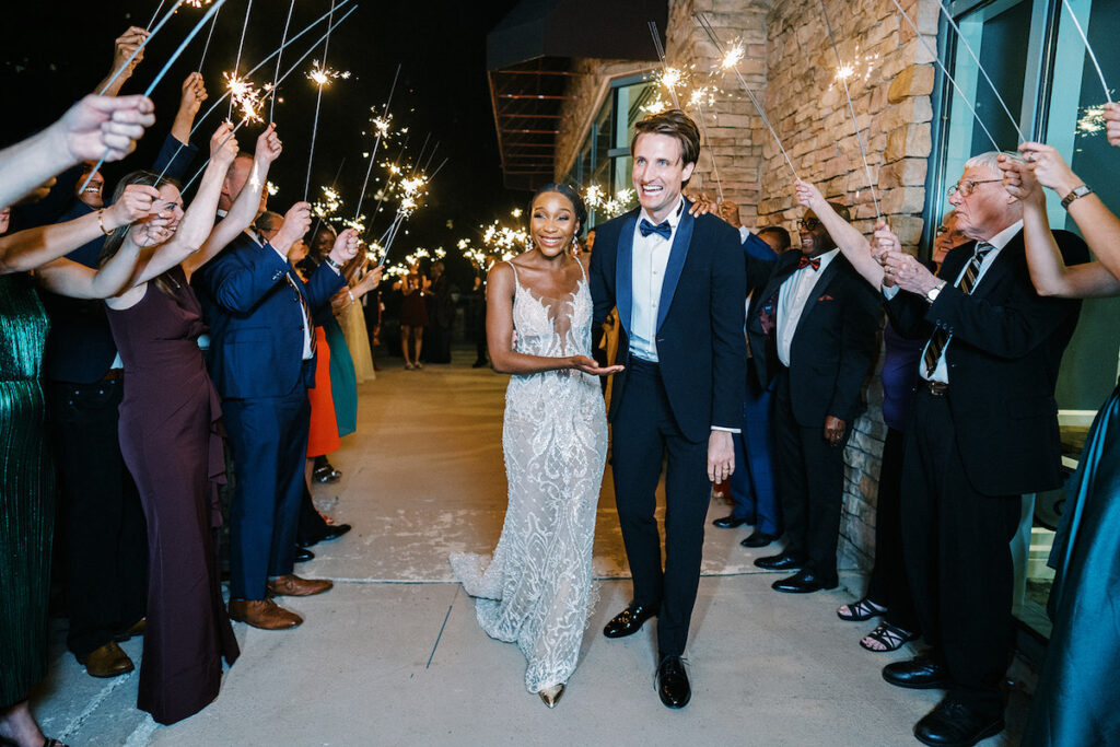 Attorneys say "I Do!" in a romantic outdoor ceremony at the Lansdowne Resort in Leesburg, VA. Featuring classy decor, gold details, and a gorgeous custom gown by Berta Bridal. 