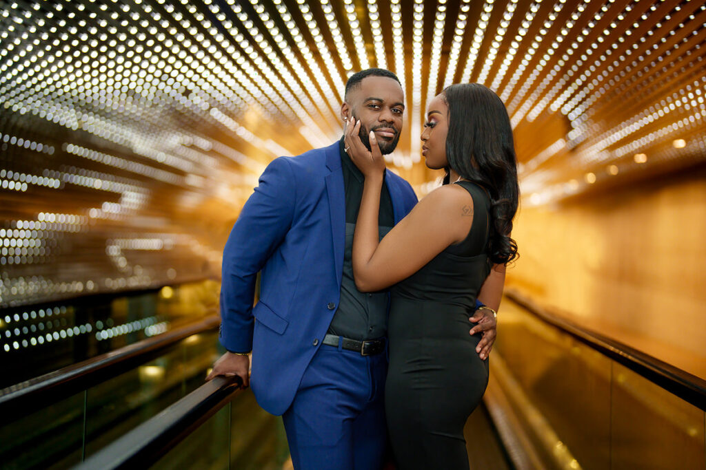 Ryan and Ashley's stylish engagement session at the National Gallery of Art in Washington, D.C., showcases Black Love and Black excellence. 