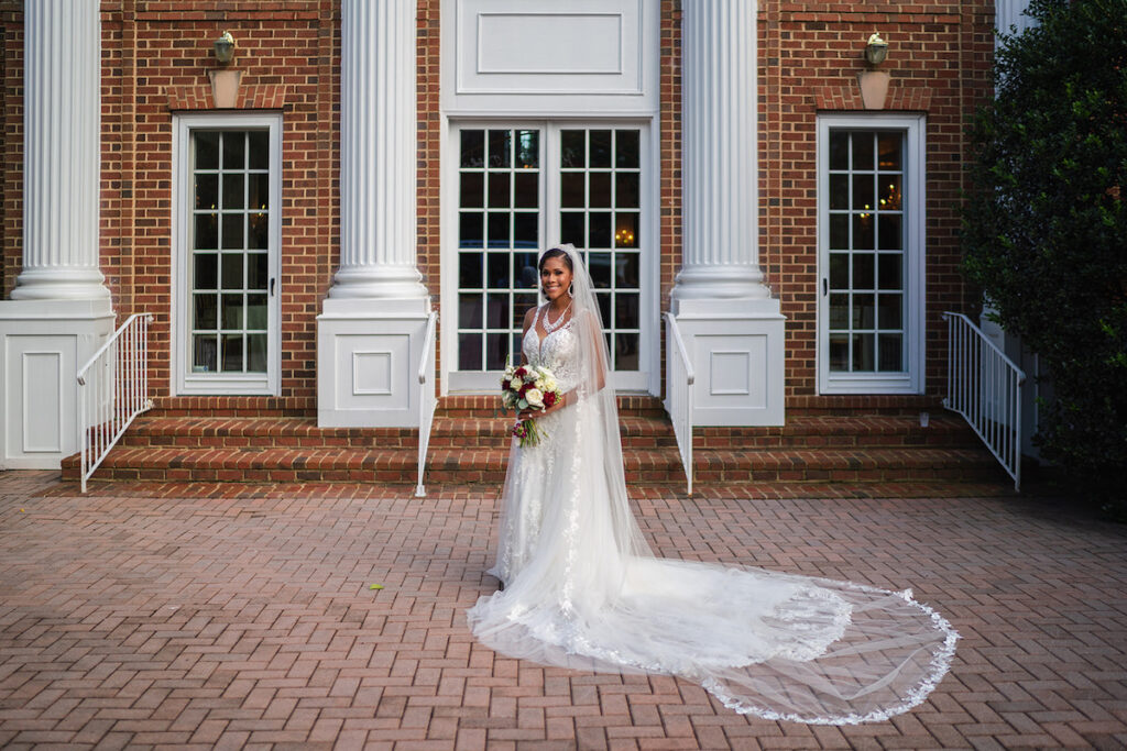 The Datcher's timeless wedding at Rose Hill Manor in Leesburg, Virginia, exudes the utmost sophistication with an emotional first touch, a rich burgundy and ivory color palette, and a lively reception.