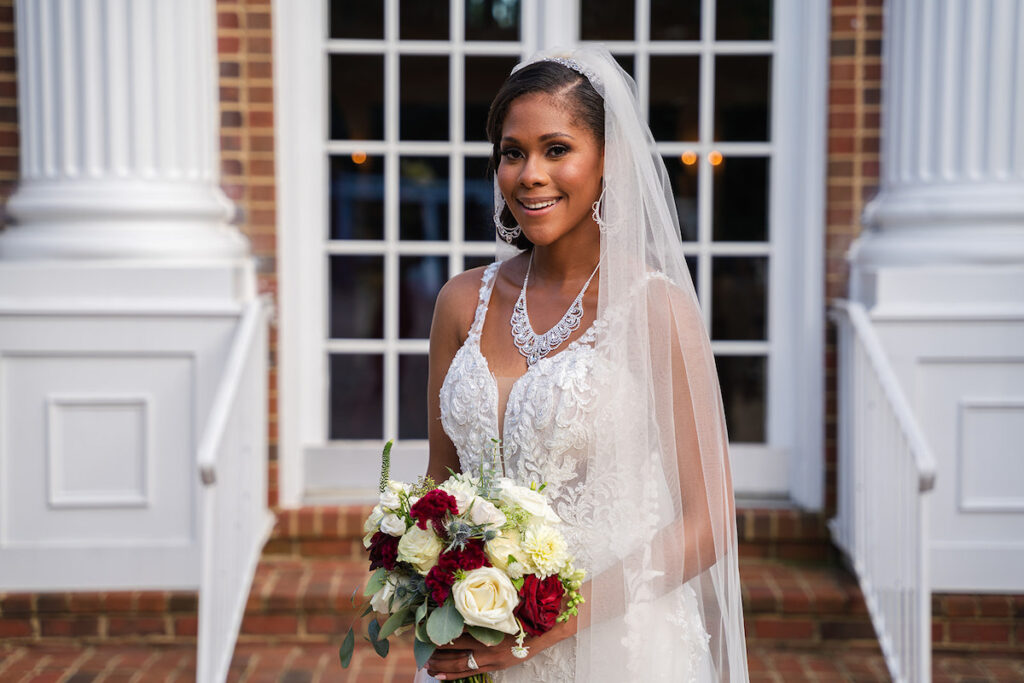 The Datcher's timeless wedding at Rose Hill Manor in Leesburg, Virginia, exudes the utmost sophistication with an emotional first touch, a rich burgundy and ivory color palette, and a lively reception.