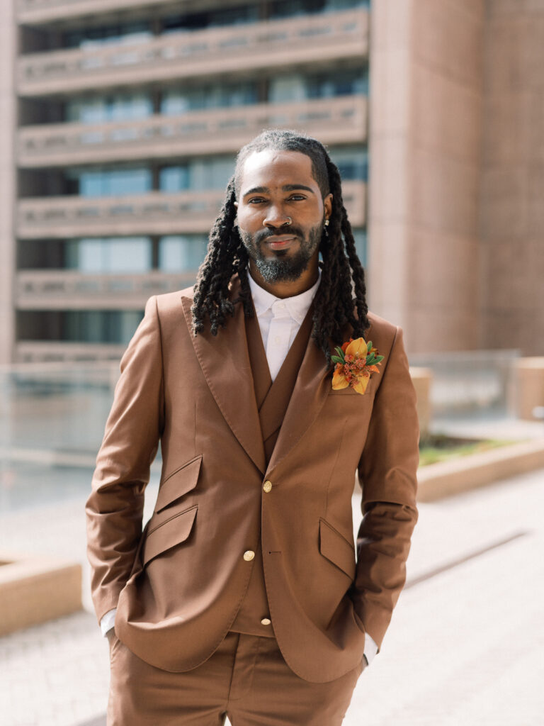 Focusing on the perspective of the groom, this unique cigar and whiskey-styled shoot captures masculine elegance!