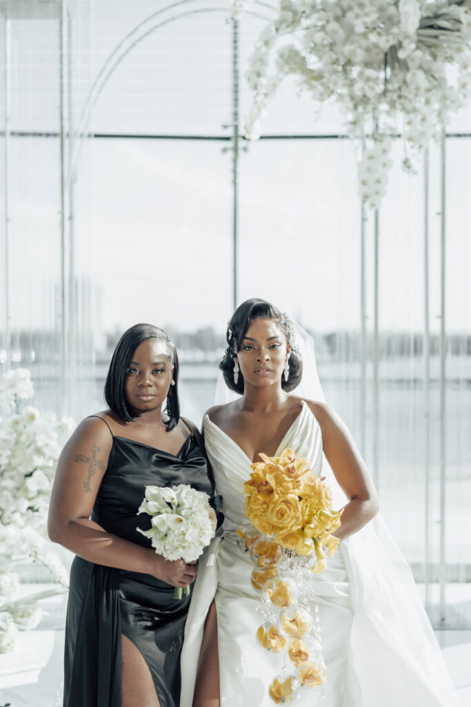 Featured in MunaLuchi Bridal Magazine Issue 29, T'Kiyah and Christopher’s waterfront wedding at the Half Moone Celebration Center in Norfolk, Virginia, was a dreamy affair.