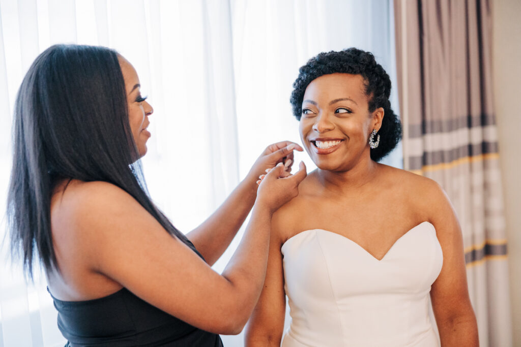 The Venus Garden at Caesar's Palace took center stage for this gorgeous outdoor Las Vegas wedding between Rosalyn and Stephanie.