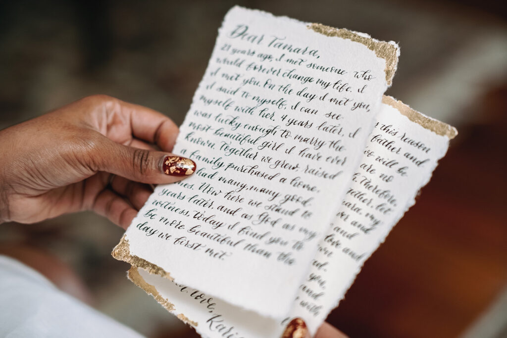 Featured in MunaLuchi Bridal Magazine Issue 29, Tamara and Karis commemorated their love in an intimate vow renewal in Old City Philadelphia.