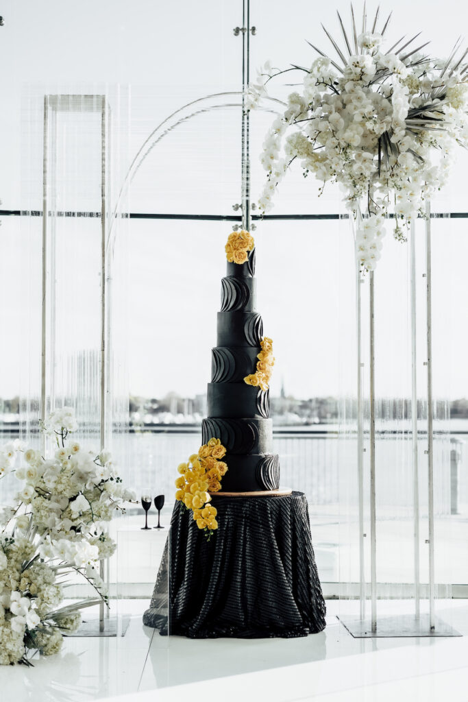 Featured in MunaLuchi Bridal Magazine Issue 29, T'Kiyah and Christopher’s waterfront wedding at the Half Moone Celebration Center in Norfolk, Virginia, was a dreamy affair.