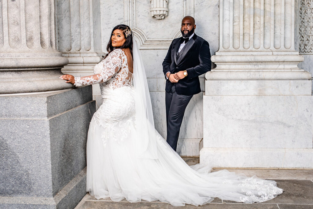 Jeremiah and Candace's luxe ballroom wedding in South Carolina featured oh-so-pretty red florals with an elegantly chic style.