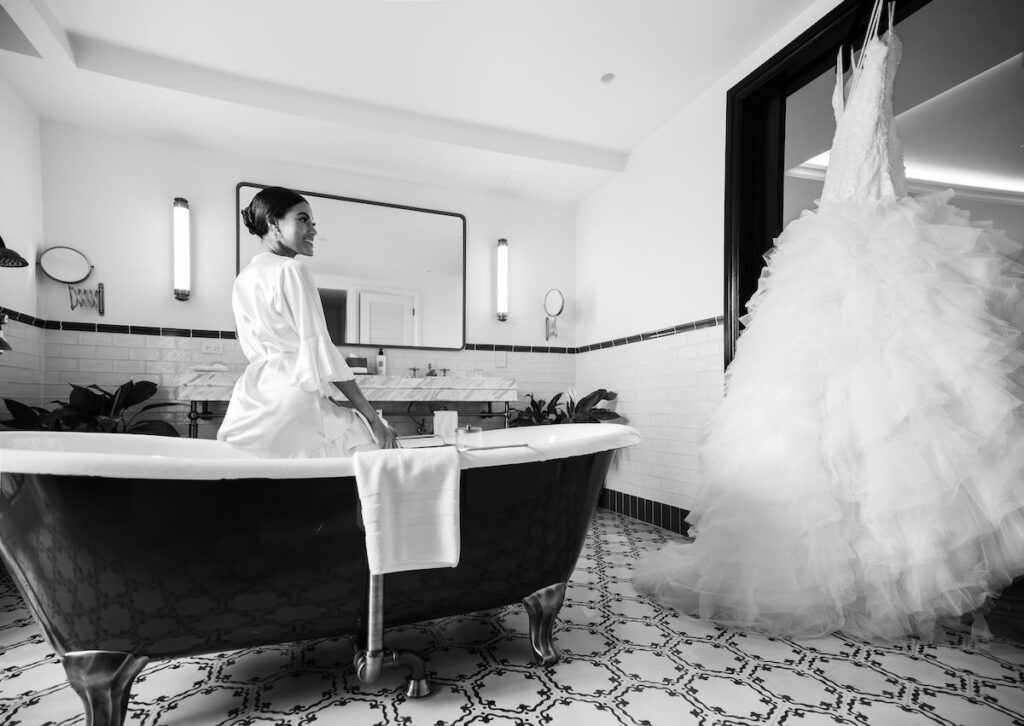 Former Miss Panama 2022, Cecilia Del Carmen Medina, stars in this gorgeous bridal editorial at the Sofitel Legend Hotel in Casco Viejo, Panama.