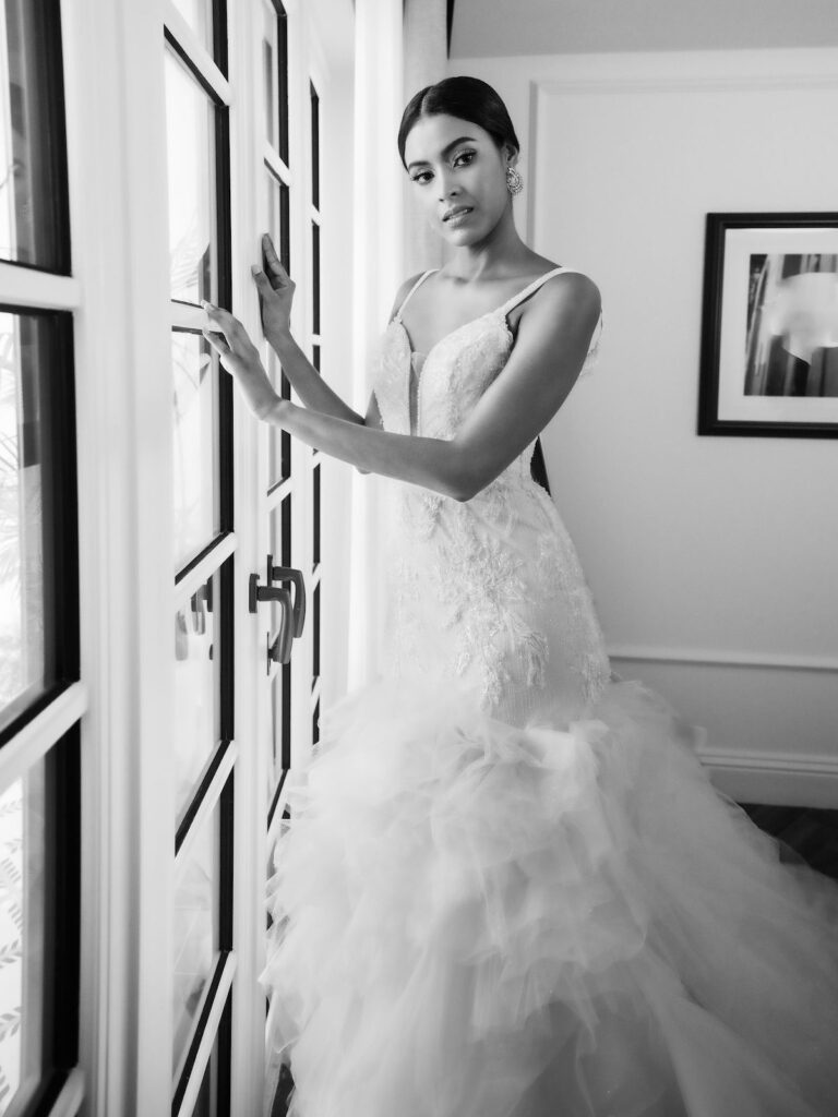 Former Miss Panama 2022, Cecilia Del Carmen Medina, stars in this gorgeous bridal editorial at the Sofitel Legend Hotel in Casco Viejo, Panama.