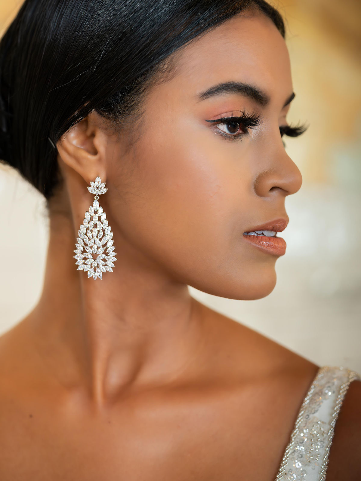Former Miss Panama 2022, Cecilia Del Carmen Medina, stars in this gorgeous bridal editorial at the Sofitel Legend Hotel in Casco Viejo, Panama.