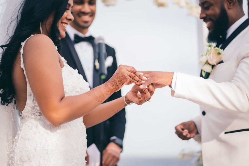 Kari and Terrance infused elements of a traditional Hindu wedding into their contemporary celebration at The Piermont in Babylon, New York!