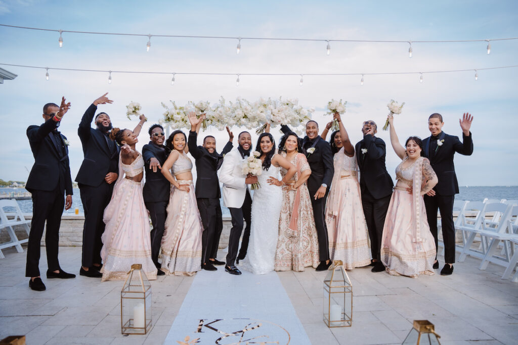 Kari and Terrance infused elements of a traditional Hindu wedding into their contemporary celebration at The Piermont in Babylon, New York!