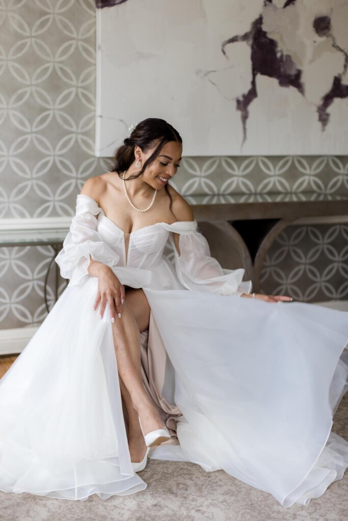 Haley and Jordan's elegant wedding at the Pen Ryn Mansion features lush greenery, personal details, and Jamaican cultural elements.
