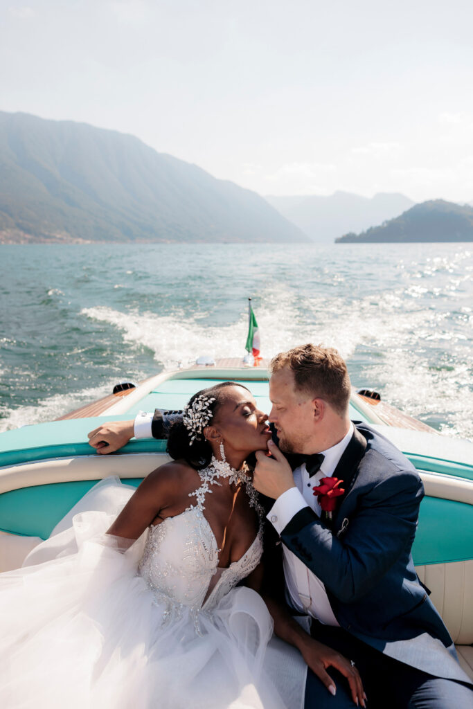 Shayna and James' outdoor wedding in Lake Como, Italy was filled with fun, family, and of course the perfect Limoncello!