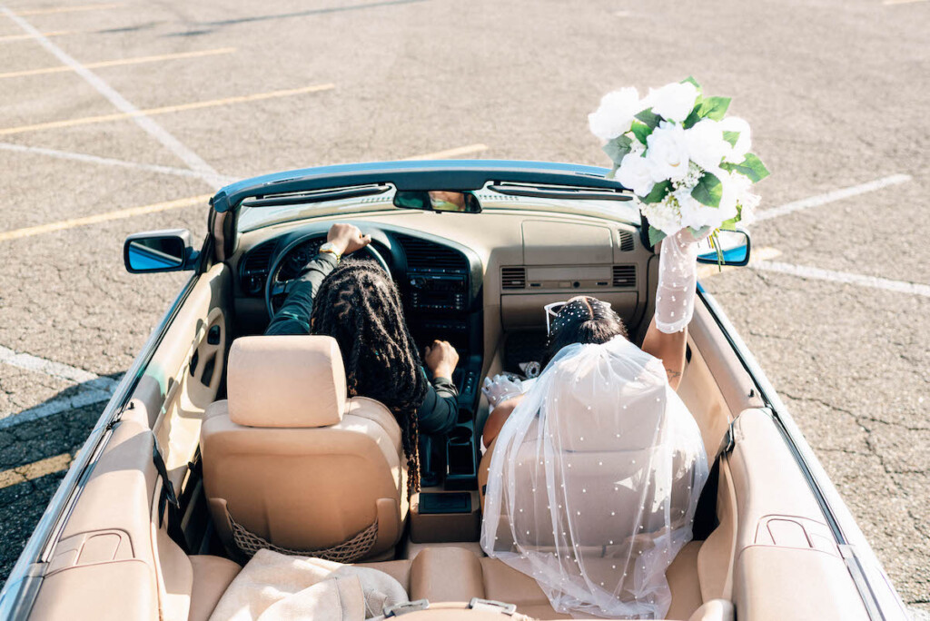 Uptown Charlotte, North Carolina was the perfect backdrop for T. Adams Designs' vintage urban elopement-styled shoot.
