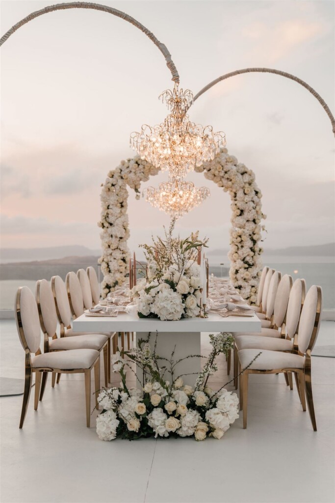 Featured in Issue 30, Jennifer and Zamir's modern & elegant elopement by the Sea in Santorini, Greece was everything they imagined and more.