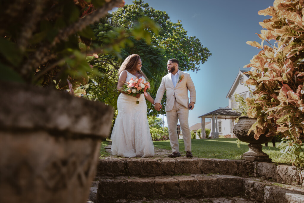 Abigail and Larry's love story began with a little help from their furbabies. Read their love story and see their Caribbean nuptials here!