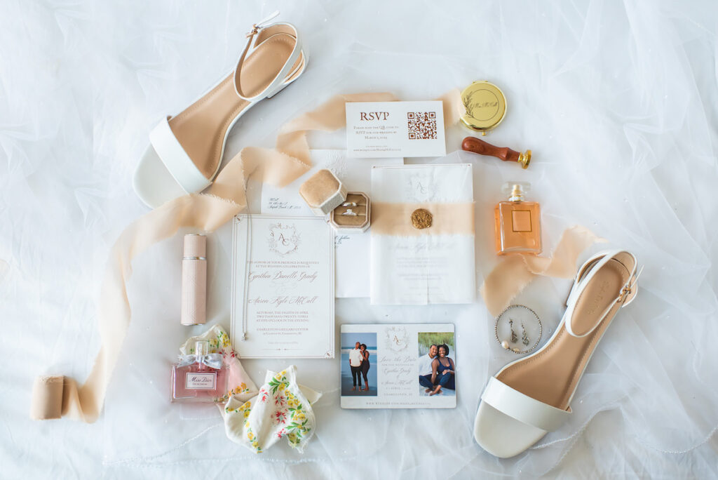 Cynthia and Aaron exchanged the sweetest vows at their elegant black-tie wedding celebration in Charleston, South Carolina!