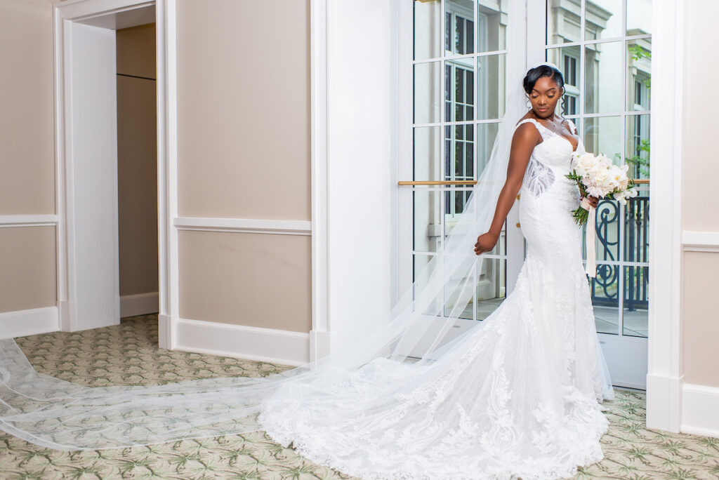 Cynthia and Aaron exchanged the sweetest vows at their elegant black-tie wedding celebration in Charleston, South Carolina!