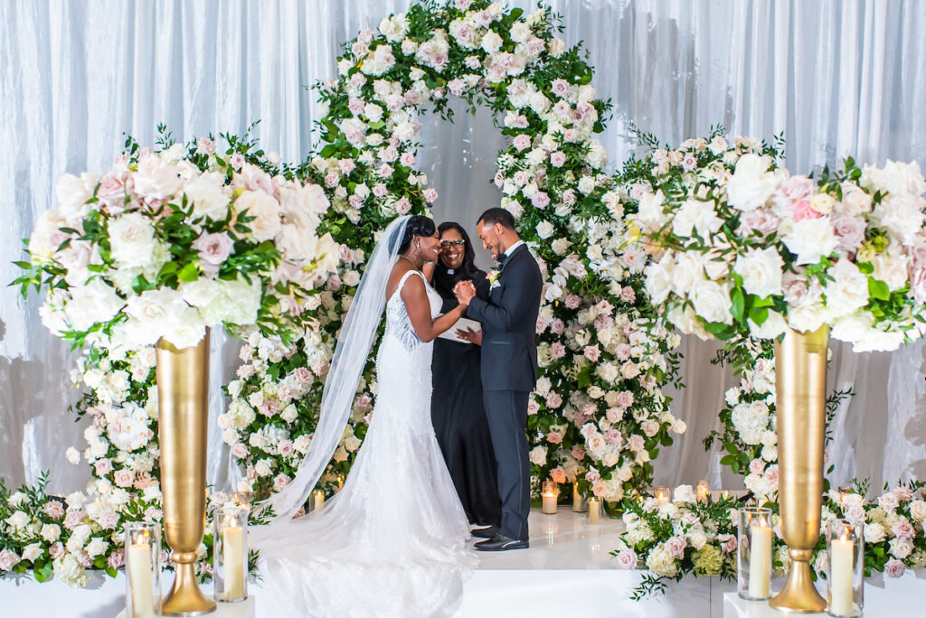 Cynthia and Aaron exchanged the sweetest vows at their elegant black-tie wedding celebration in Charleston, South Carolina!