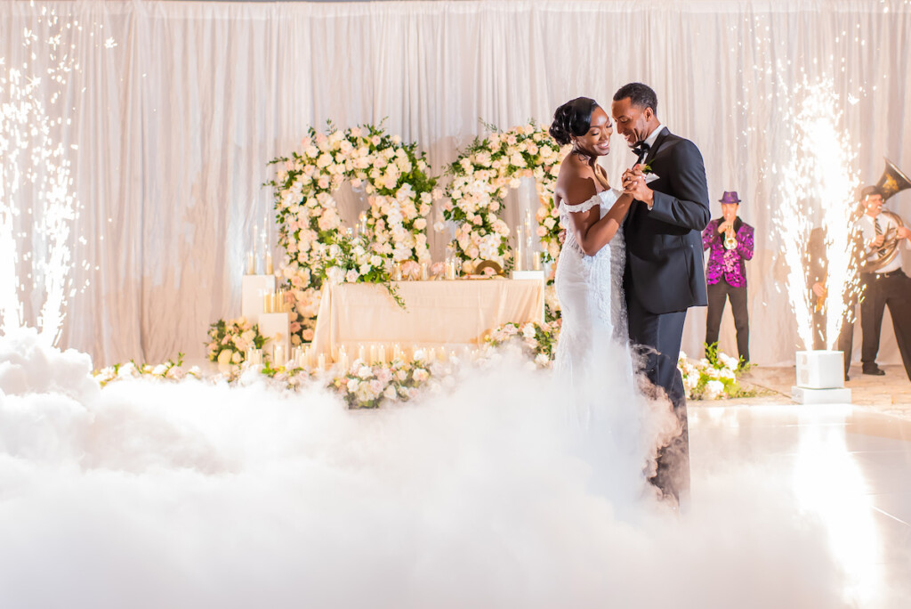 Cynthia and Aaron exchanged the sweetest vows at their elegant black-tie wedding celebration in Charleston, South Carolina!