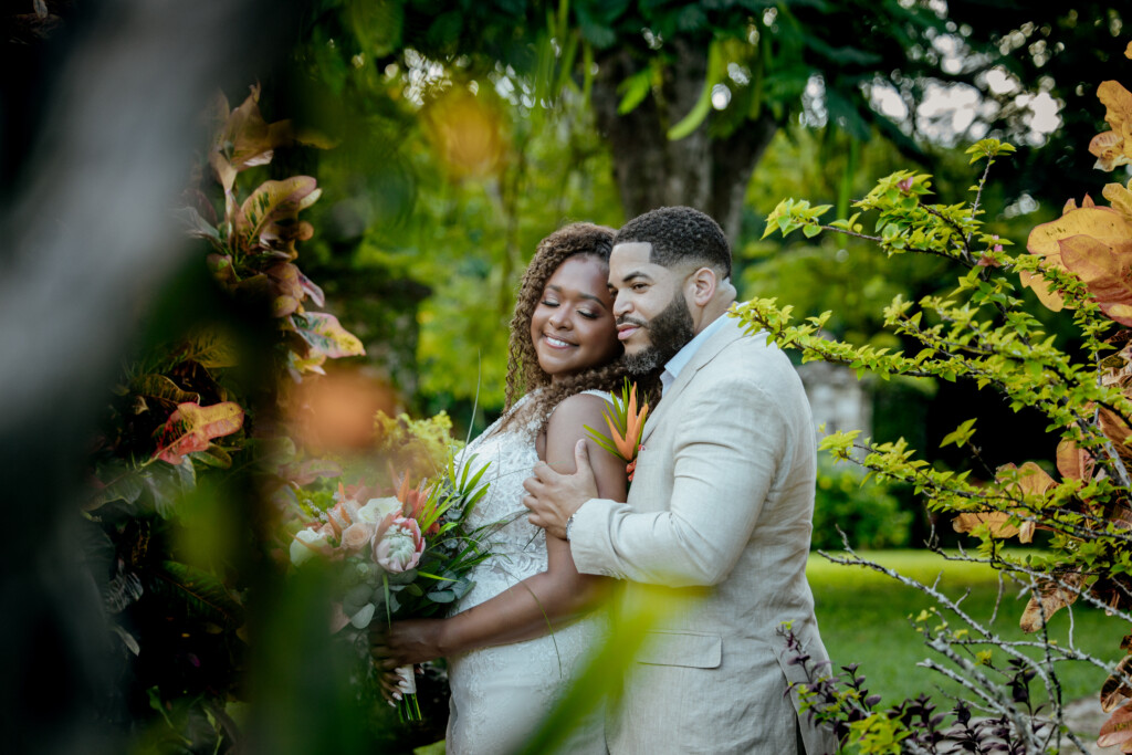 Abigail and Larry's love story began with a little help from their furbabies. Read their love story and see their Caribbean nuptials here!