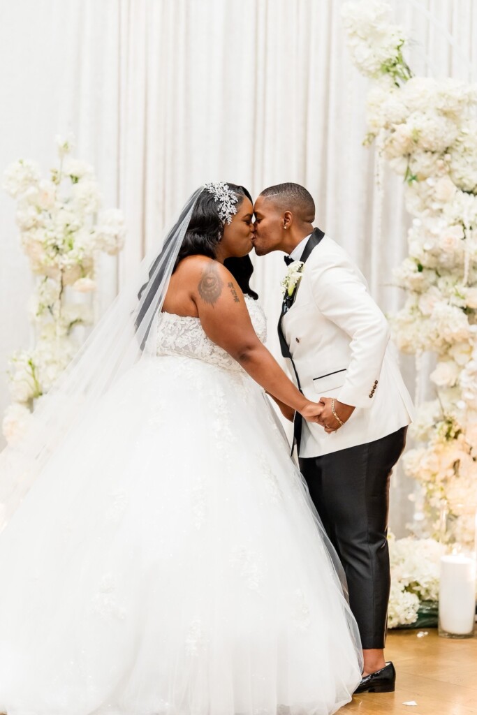 Jessica and Tiesha's classy black tie wedding at Live! Casino & Hotel Maryland was a day they'll never forget.