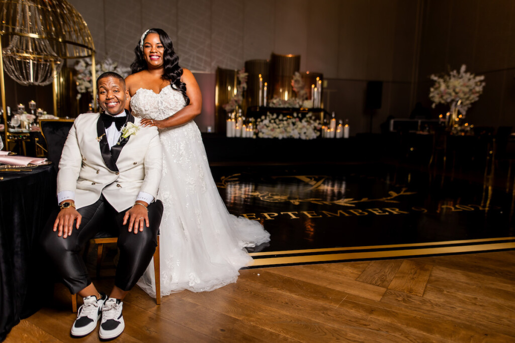 Jessica and Tiesha's classy black tie wedding at Live! Casino & Hotel Maryland was a day they'll never forget.