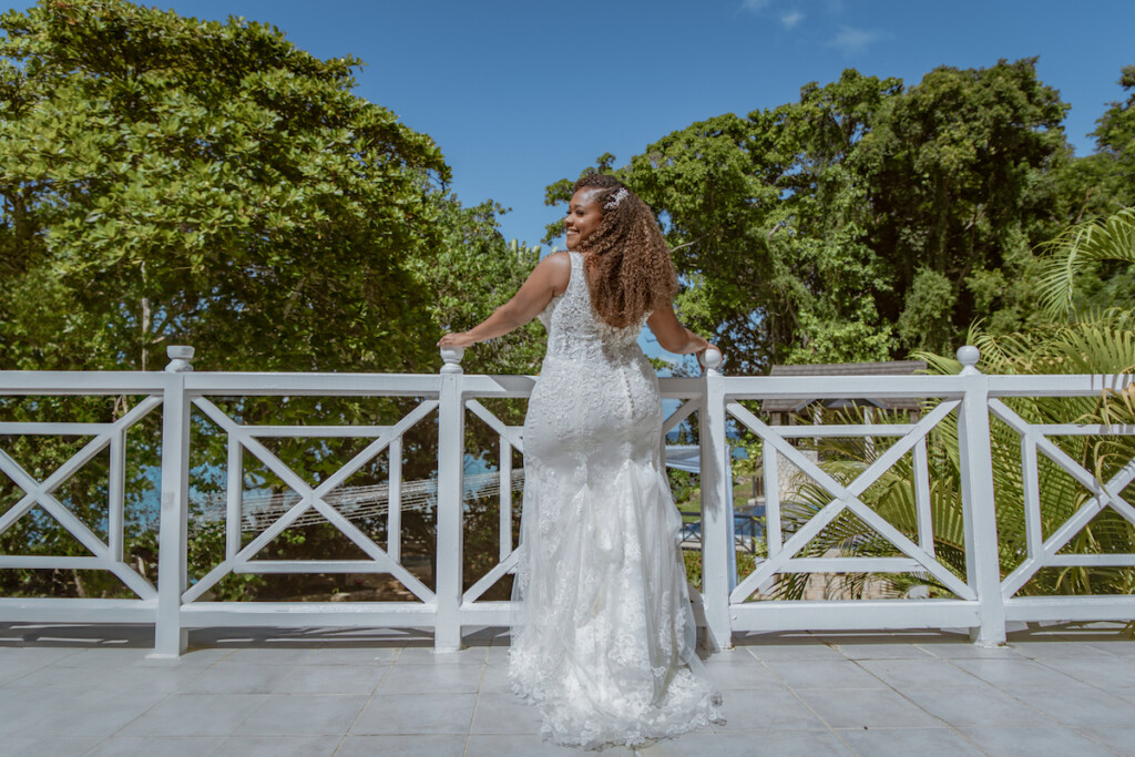Abigail and Larry's love story began with a little help from their furbabies. Read their love story and see their Caribbean nuptials here!