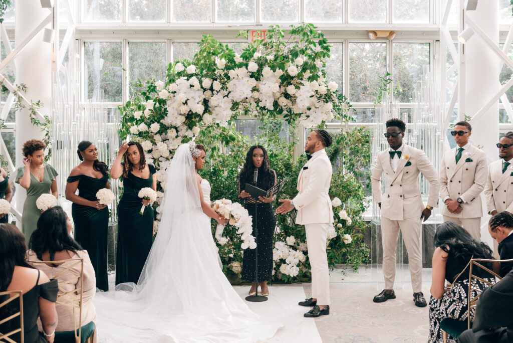 This luxurious garden ceremony had so many gorgeous details from florals to fashion that will have you ready for the summer wedding season.