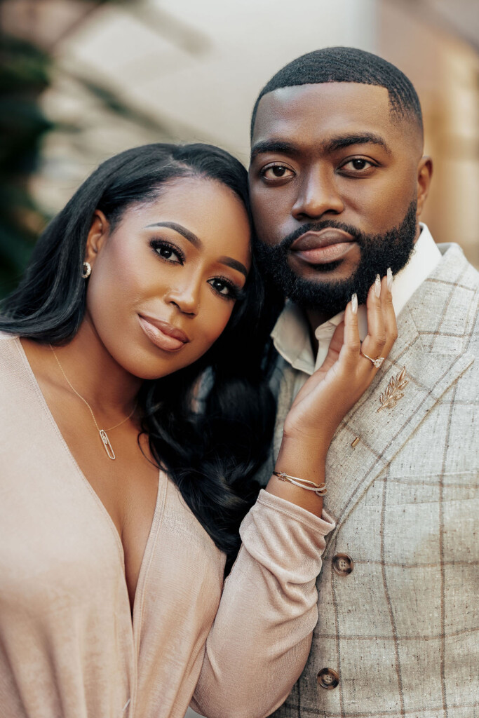 From friend-zoned acquaintances to lifelong lovers, Evyn and Patrick's love story was meant to be all along and culminated in an elegant and romantic engagement session first featured in Issue 31!