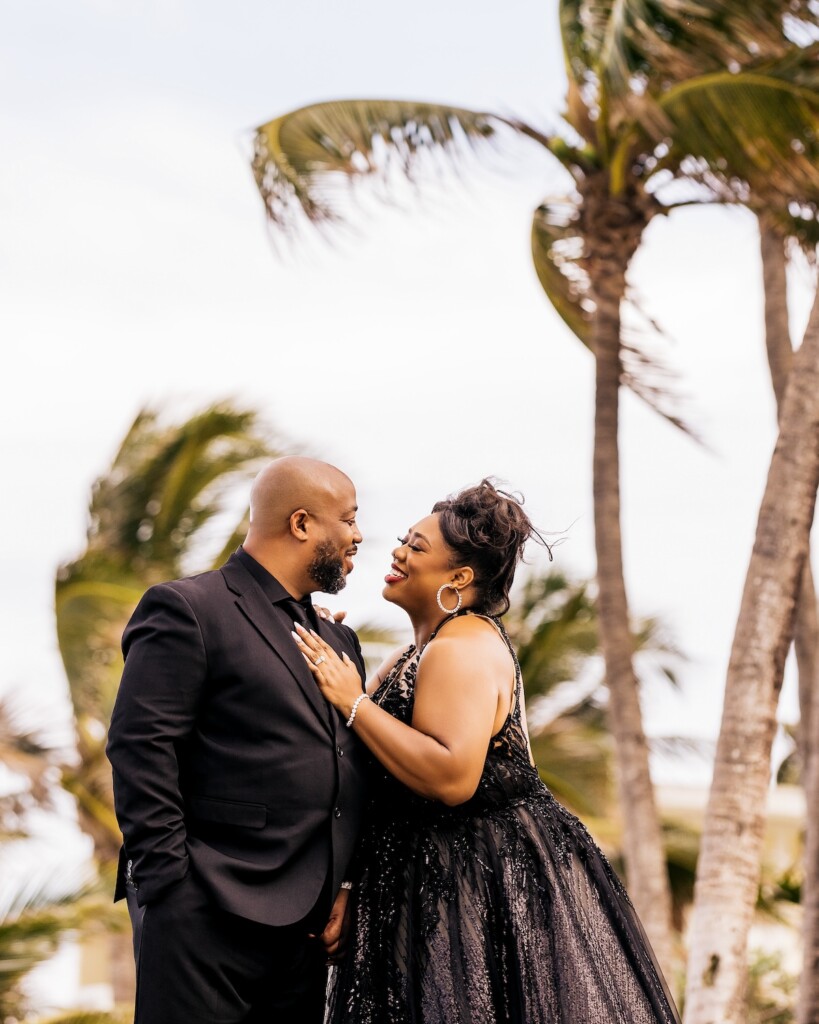 Katurah & Jeffrey celebrated their love with a gorgeous sunset engagement session at Deerfield Beach, Florida!