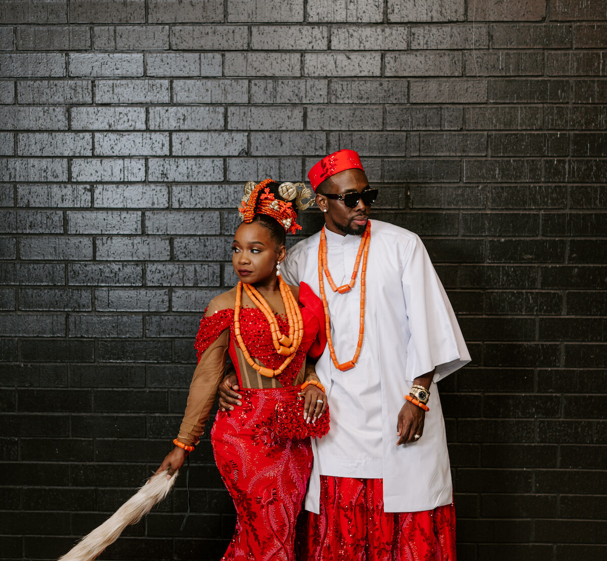 red nigerian wedding dress Achalugo Na Di Ya Introducing to you the finest couple yet of 2025 Ikechukwu+Chidimma #DonAndHisDonna25 Bride's isi agu Dress @emily_cyian Bride @gracephyna_ Groom @_djik #igboweddingng #igbowedding