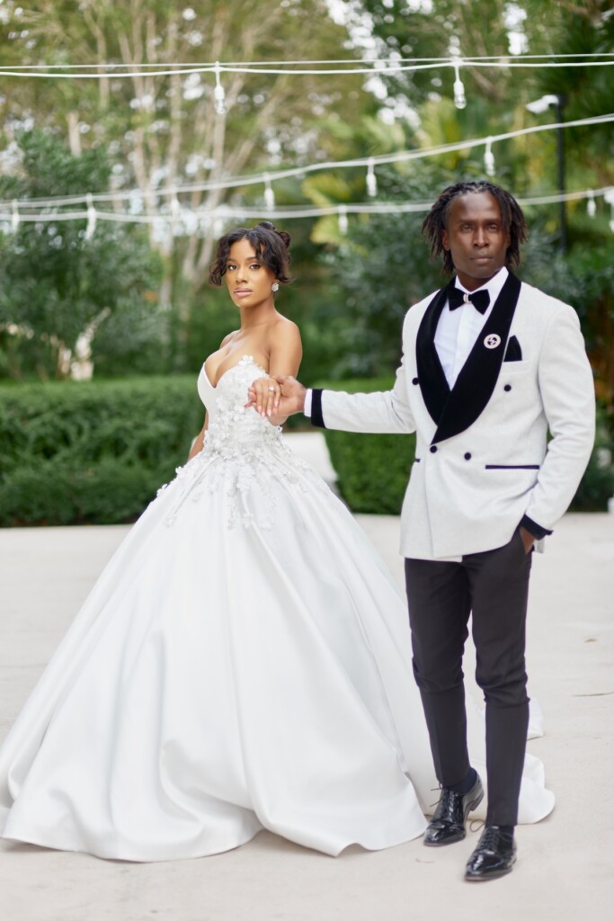 Floral Fantasy styled shoot at the Redland Tropical Gardens showcases the beauty and elegance of Black love.
