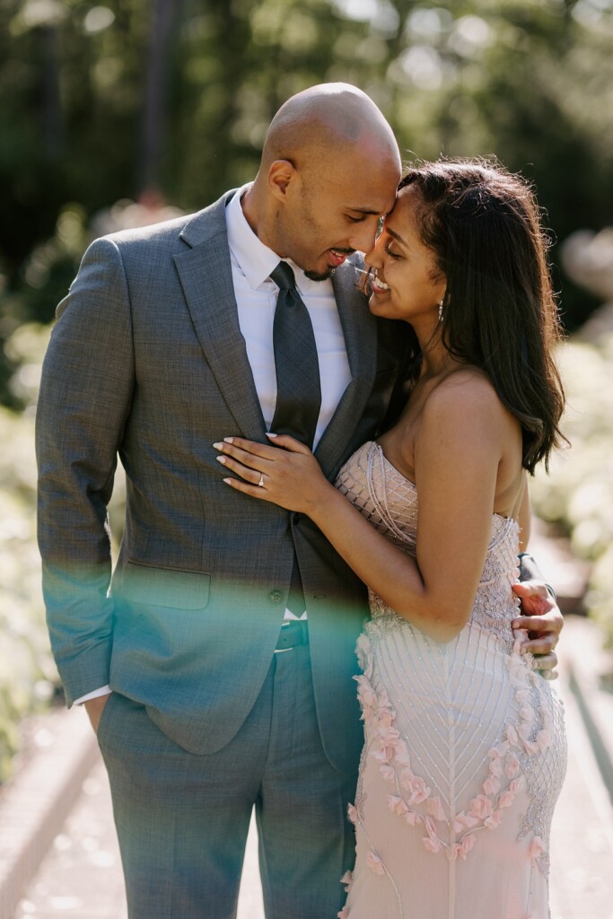 Hermon and Berhanu celebrated their love with a pre-wedding photo shoot at the Mercer Botanic Garden in Humble, Texas.