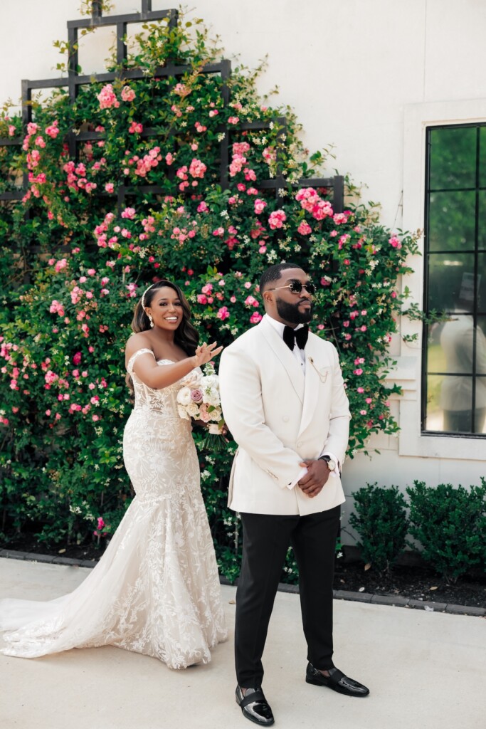 Featured in Issue 32, Evyn and Patrick exchanged vows in an elevated and classic wedding at the Peach Orchard Venue in Spring, Texas.