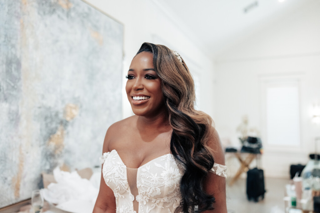 Featured in Issue 32, Evyn and Patrick exchanged vows in an elevated and classic wedding at the Peach Orchard Venue in Spring, Texas.