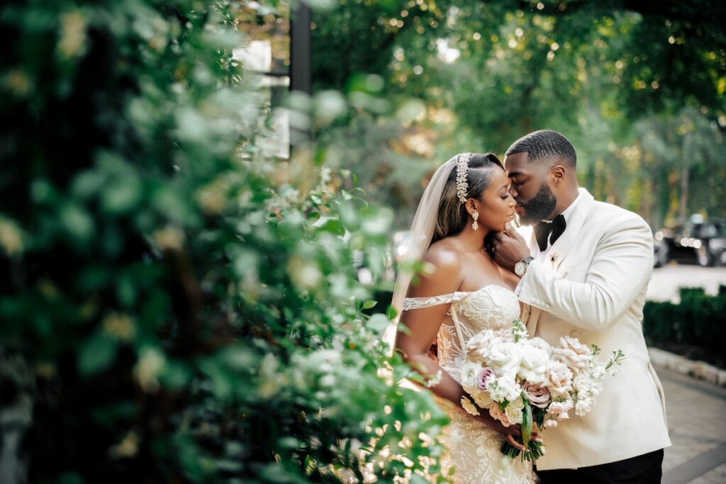 Featured in Issue 32, Evyn and Patrick exchanged vows in an elevated and classic wedding at the Peach Orchard Venue in Spring, Texas.