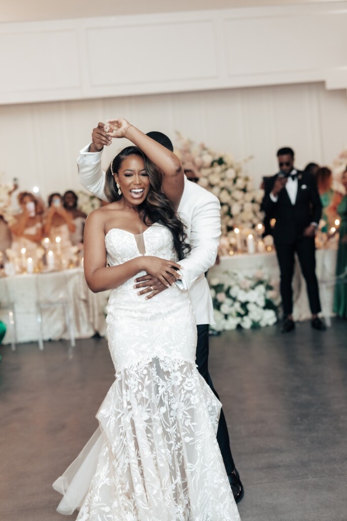 Featured in Issue 32, Evyn and Patrick exchanged vows in an elevated and classic wedding at the Peach Orchard Venue in Spring, Texas.
