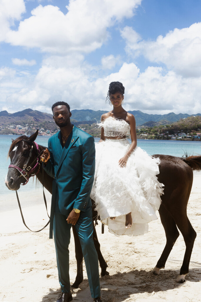 MunaLuchi Bride's issue 32 cover couple, Charity Lawson & Dotun Olubeko (from Season 20 of ABC’s hit TV show, The Bachelorette), celebrate one year of love!