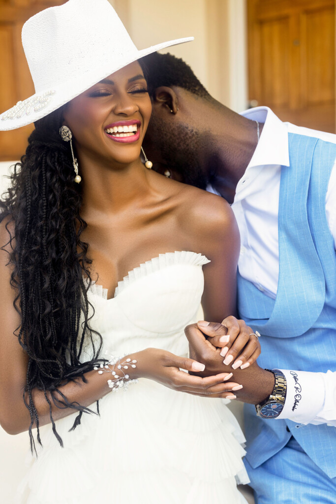 MunaLuchi Bride's issue 32 cover couple, Charity Lawson & Dotun Olubeko (from Season 20 of ABC’s hit TV show, The Bachelorette), celebrate one year of love!